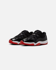 Air 11 Retro Low "Bred" Black/Varsity Red