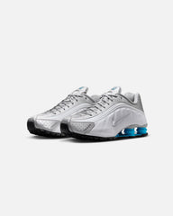 Shox R4 Metallic Silver/Blue