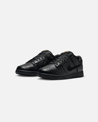 Women's Dunk Low "Croc Skin" Black/Black