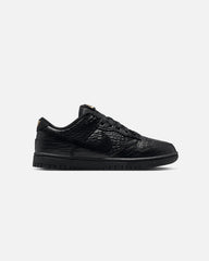 Women's Dunk Low "Croc Skin" Black/Black