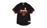 NBA Steve Smith Name & Number Mesh Crewneck Shirt "Atlanta Hawks - Black" BA8X4G AHA K KUQ