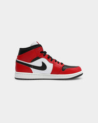 Men's Air 1 Mid ' Chicago Black Toe' Black/Black/Red