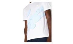 Crocodile Print Organic Cotton T-Shirt "White" TH2604 001