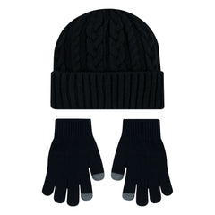Youth Cable Knit Beanie & Glove Set