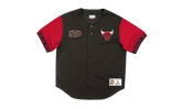 NBA Pure Shooter Mesh Button Front Shirt "Chicago Bulls - Black" MSBFAJ19017 CBUBLCK
