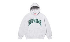 Cracked Raglan Zip Up Hooded Sweatshirt "SS26 - Grey" SU27506