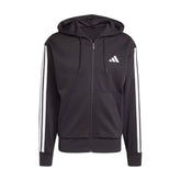 Essentials 3 Stripes Fleece FZ Hoody -Mens
