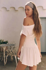 DEFINE | OFF-SHOULDER MINI DRESS