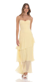 MARA | RUFFLE MAXI DRESS