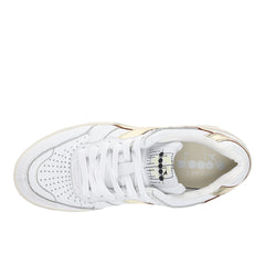 B.560 Laminated Metallic Lace Up Sneakers