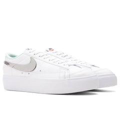 Women's Blazer Low Platform - White/Metallic Silver/Mint Foam