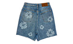 Laser Wreath Denim Short "Light Wash" DT388