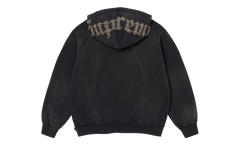 Overdyed Studded Hooded Sweatshirt "SS26 - Black" SU27374