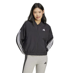 Essentials 3-Stripe Woven Bomber Jacket - Womens