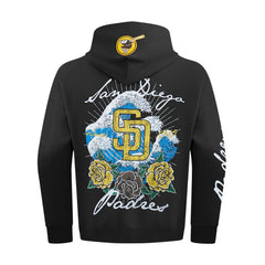 San Diego Padres Wave & Roses Hoodie -Mens