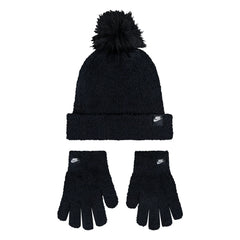 Youth Plush Pom Beanie & Glove Set