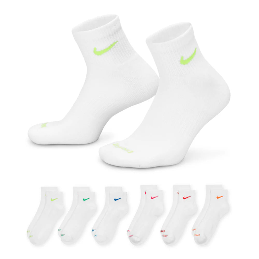 6 Pack Unisex Everyday Plus Cushioned Quarter