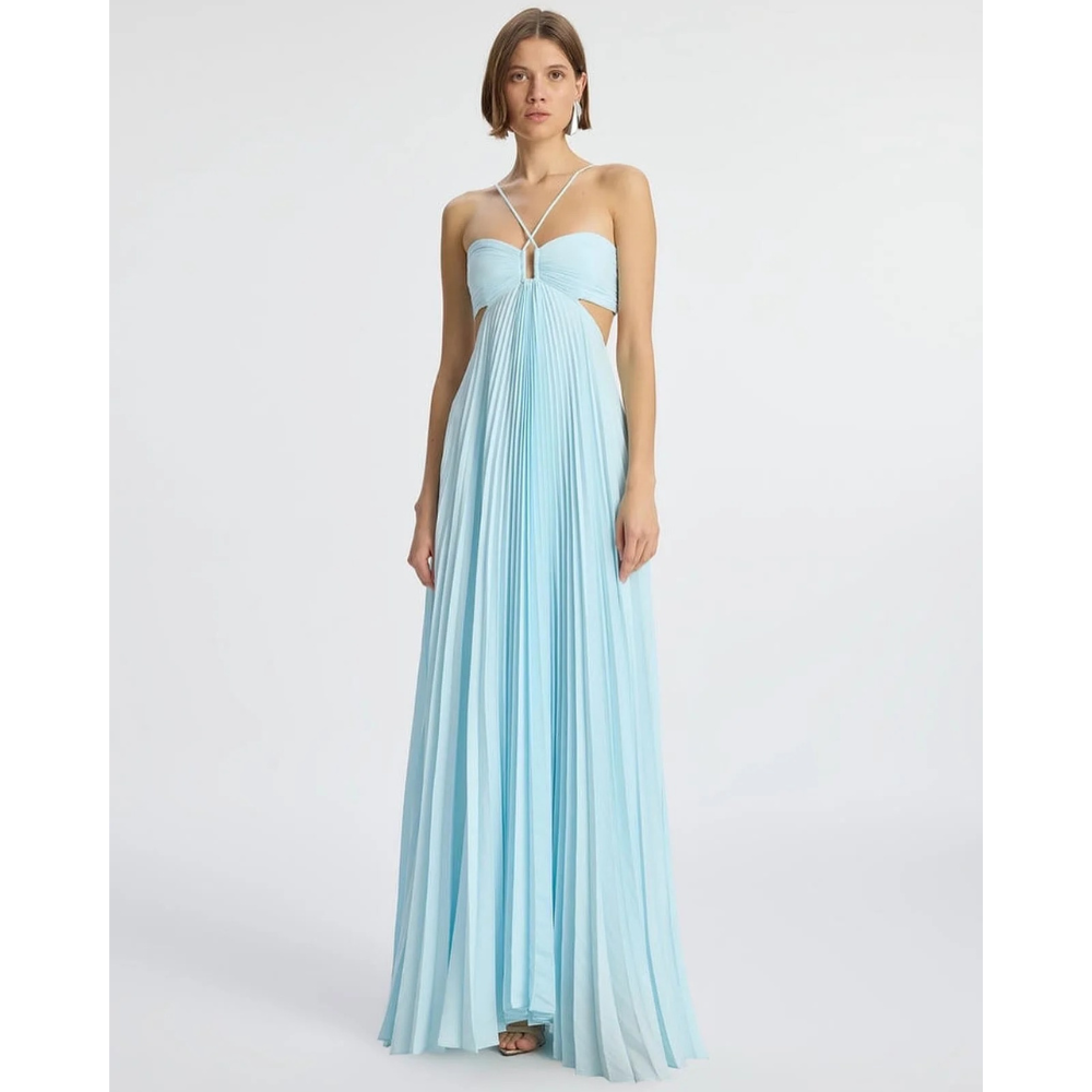 MONICA | HALTER MAXI DRESS