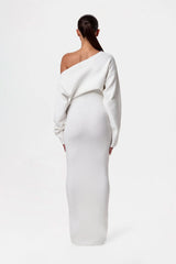 SERENA | OFF-SHOULDER KNIT DRESS